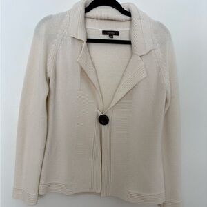 Vintage 90s Cotton Ginny Cream Women's Cardigan